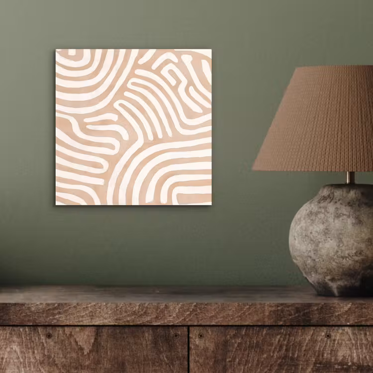 Aluminium schilderij - Beige - Aardspatroon — 3