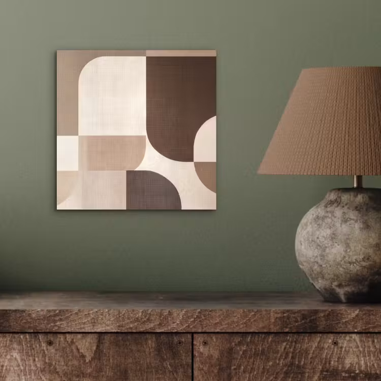 Aluminium schilderij - Geometrisch - Geweven structuur - Modern — 3