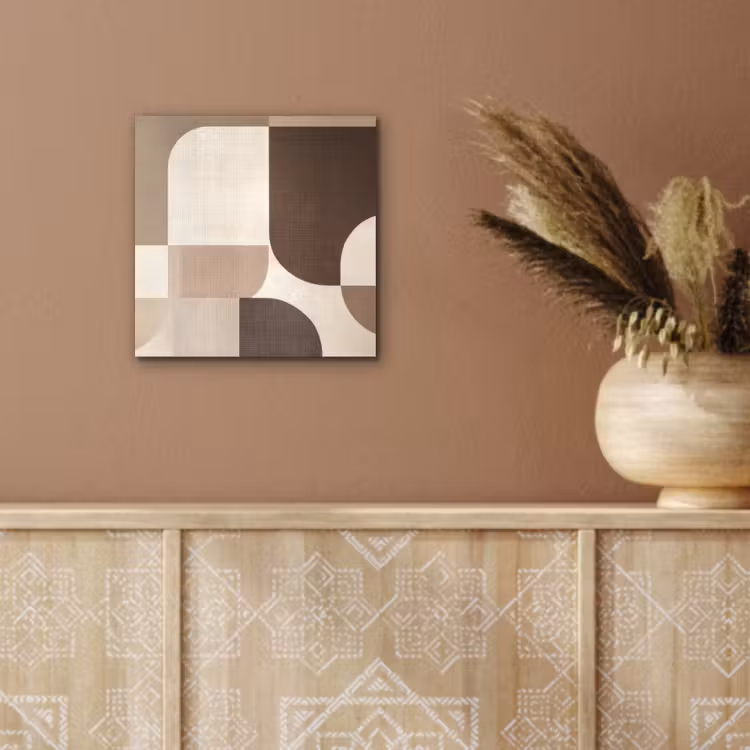 Aluminium schilderij - Geometrisch - Geweven structuur - Modern — 5