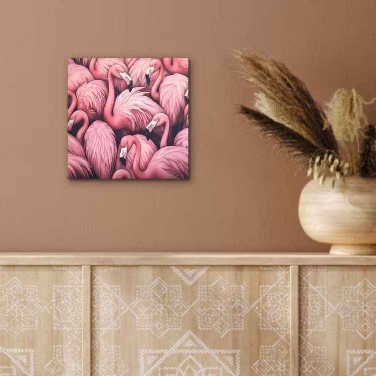 Aluminium schilderij - Flamingo - Roze - Dieren — 5