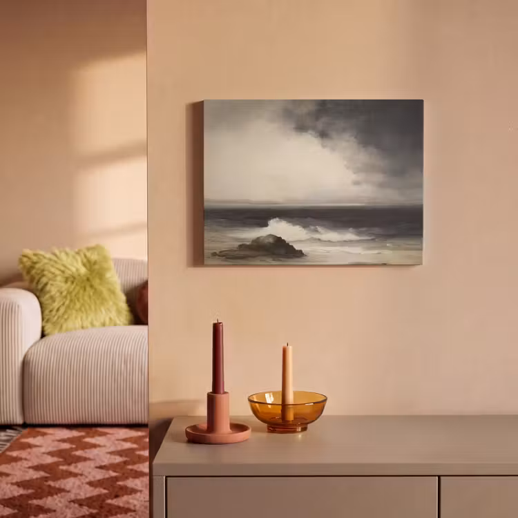 Akoestisch schilderij - Zee - Rotsen - Storm — 2
