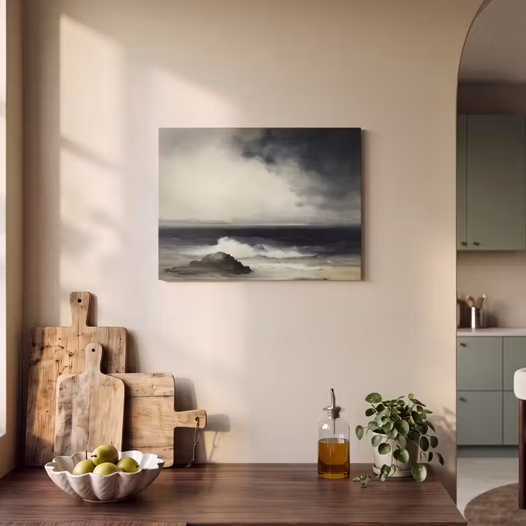 Akoestisch schilderij - Zee - Rotsen - Storm — 3