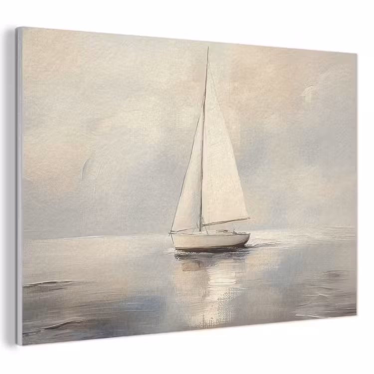 Akoestisch schilderij - Zeilschip - Zee - Bewolkt — 1