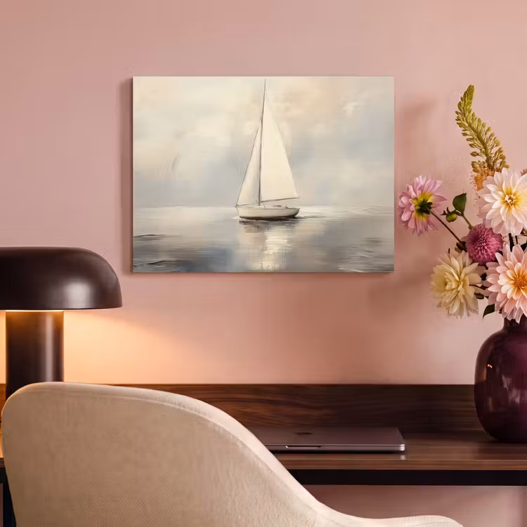 Akoestisch schilderij - Zeilschip - Zee - Bewolkt — 4