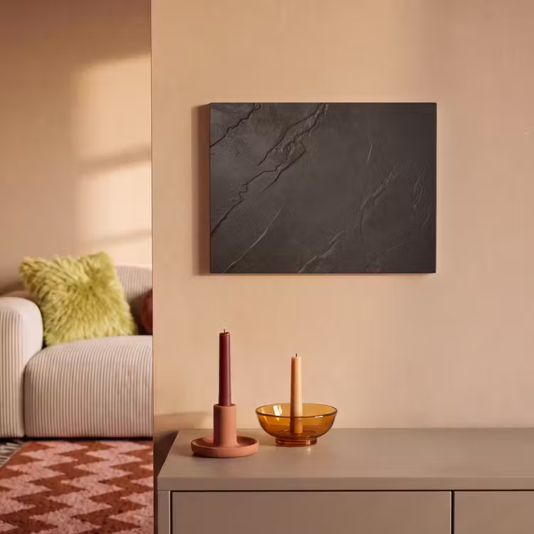 Akoestisch schilderij - Zwart - Steen - Beton — 2