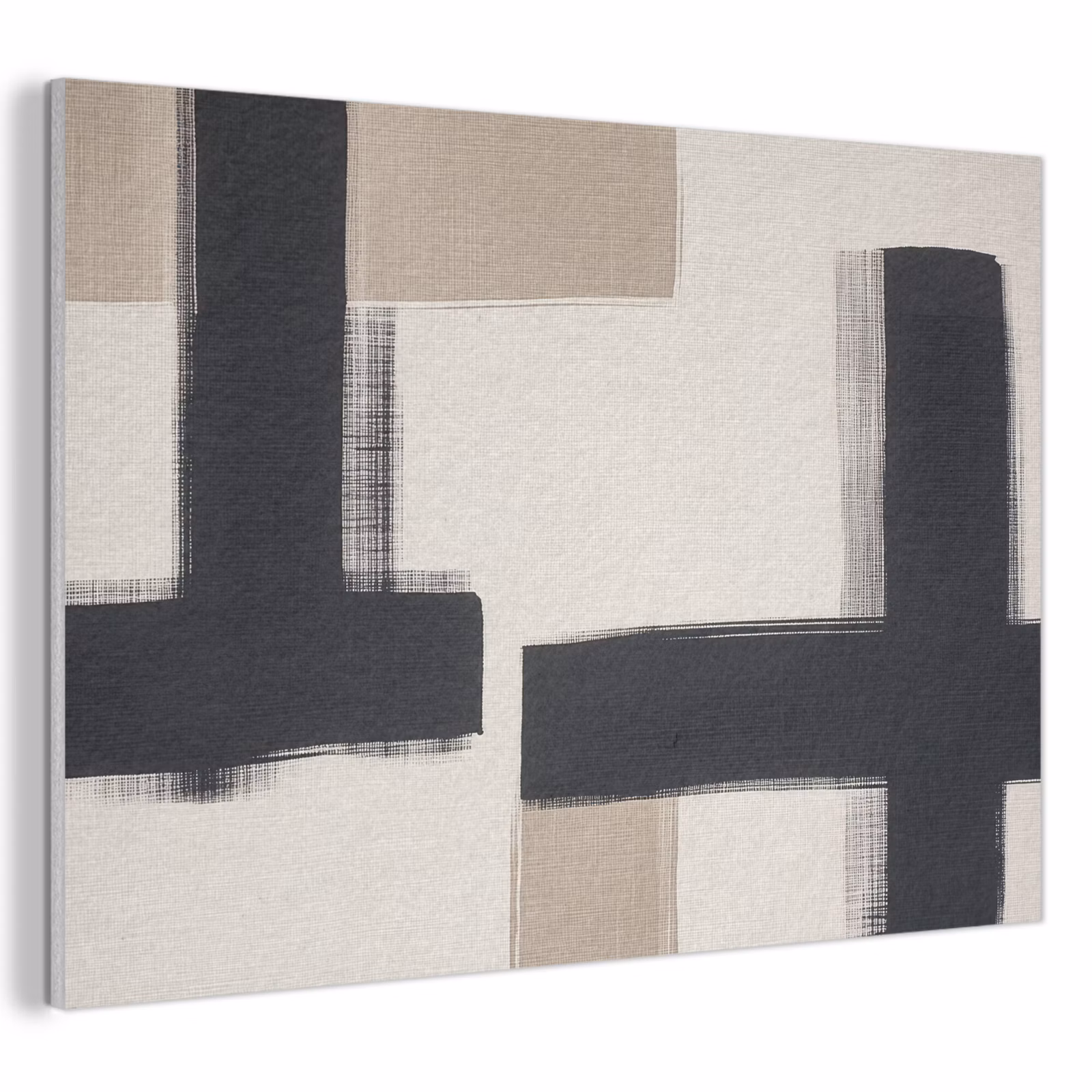 Akoestisch schilderij - Zwart - Abstract - Japandi — 1