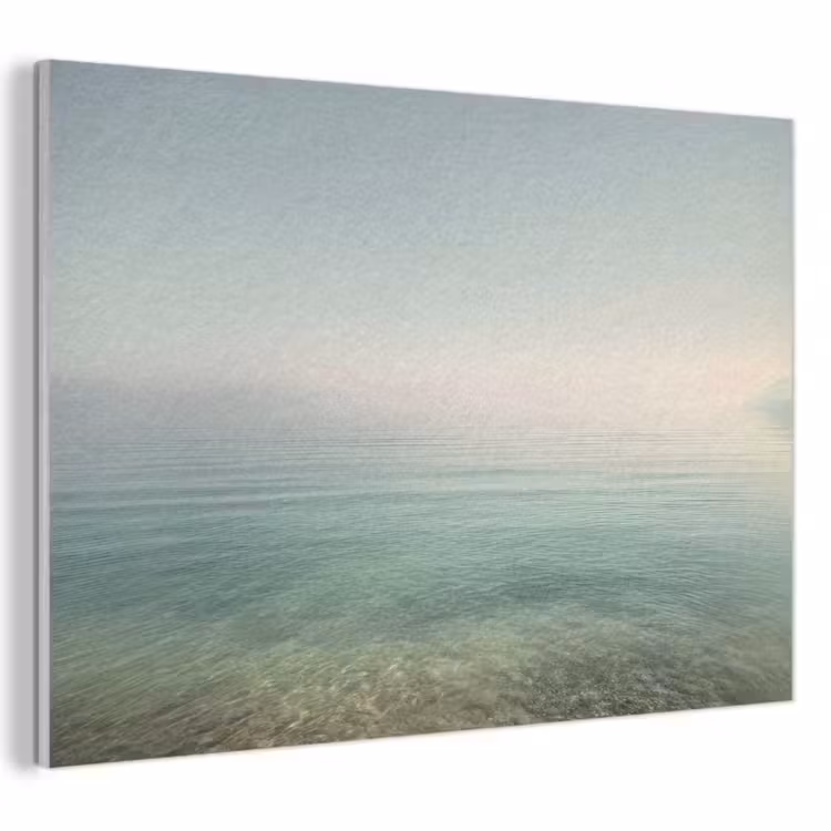 Akoestisch schilderij - Zee - Horizon - Blauw - Mist — 1