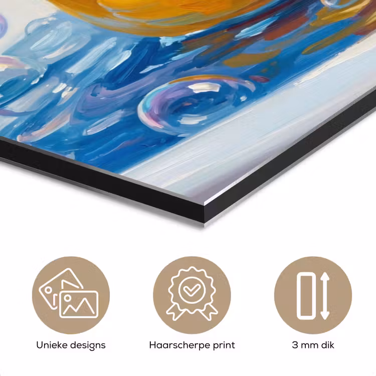 Aluminium schilderij - Creatief - Badeend - Kleurrijk — 7