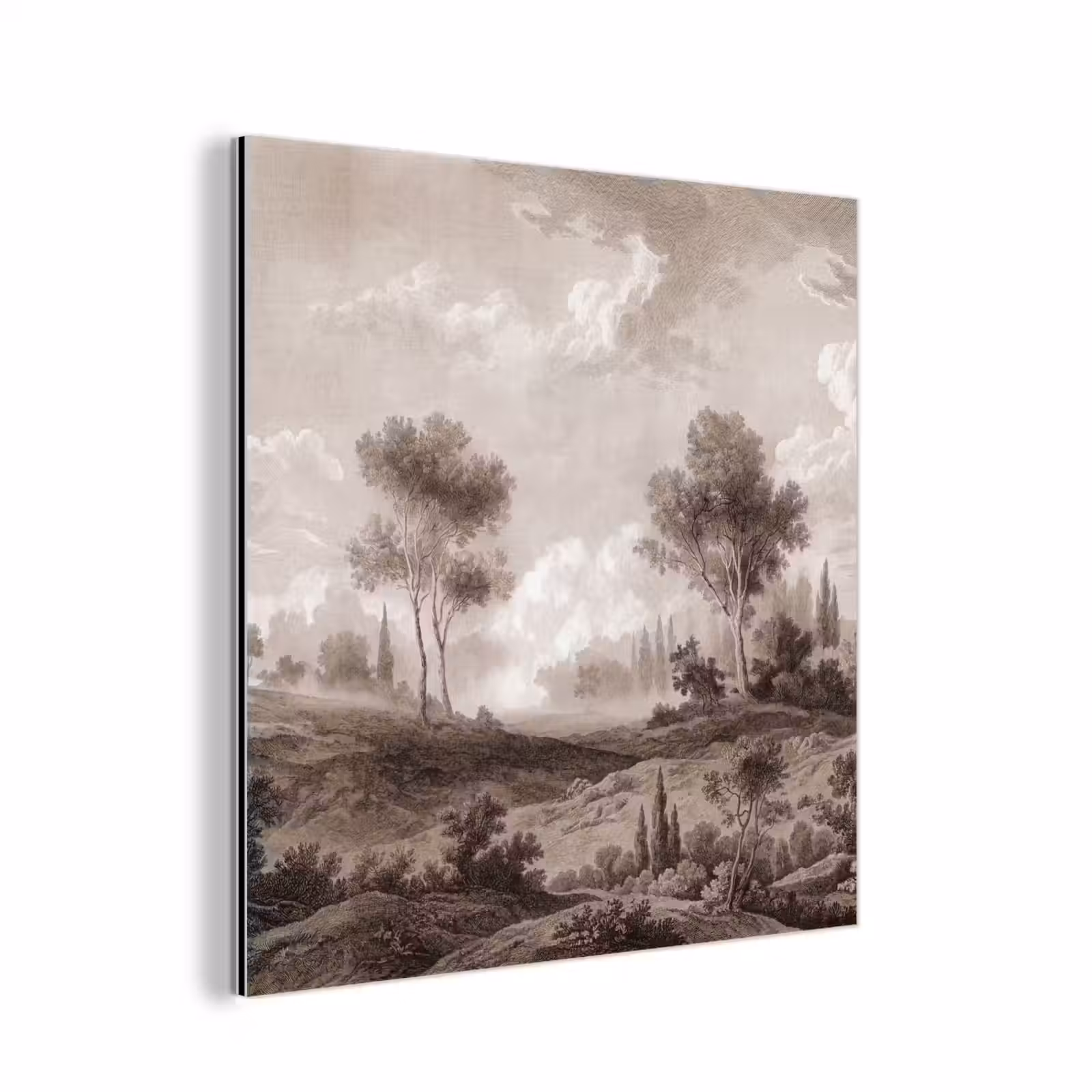 Aluminium schilderij - Klassiek - Landschap - Neutraal — 1