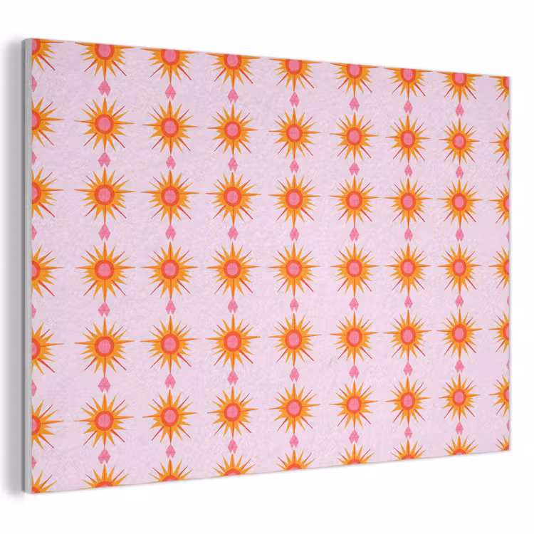 Akoestisch schilderij - Zon - Motief - Roze — 1