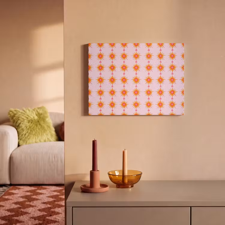 Akoestisch schilderij - Zon - Motief - Roze — 2