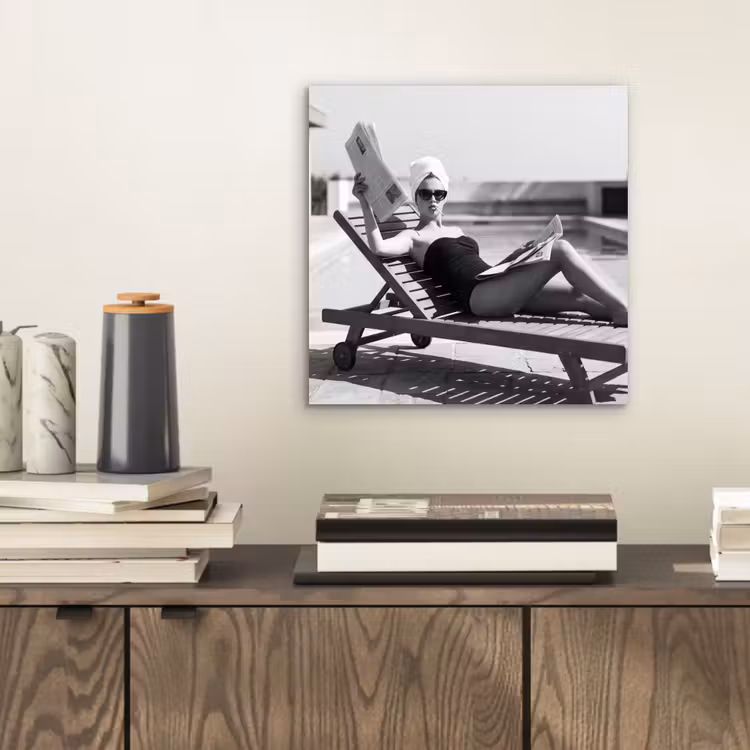 Aluminium schilderij - Glamour - Modern - Zwart - Wit — 2