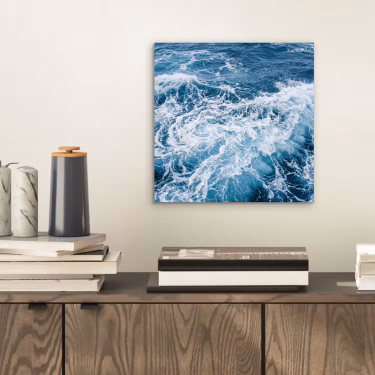 Aluminium schilderij - Golven - Oceaan - Blauw — 2