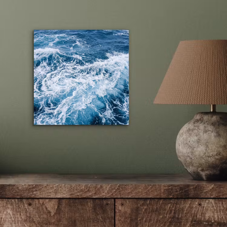 Aluminium schilderij - Golven - Oceaan - Blauw — 3