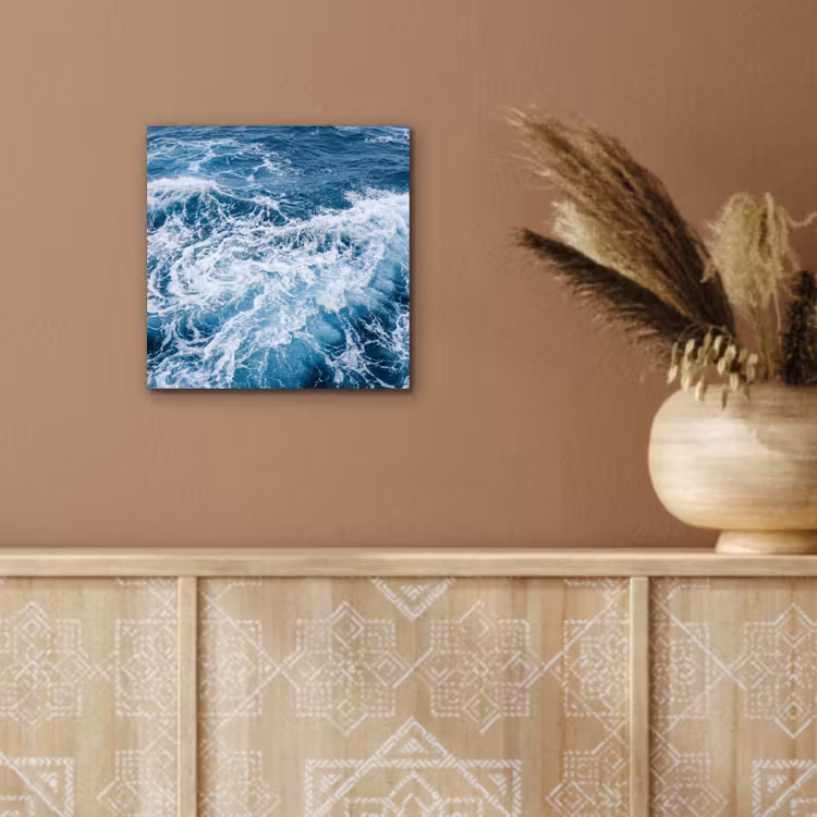 Aluminium schilderij - Golven - Oceaan - Blauw — 5