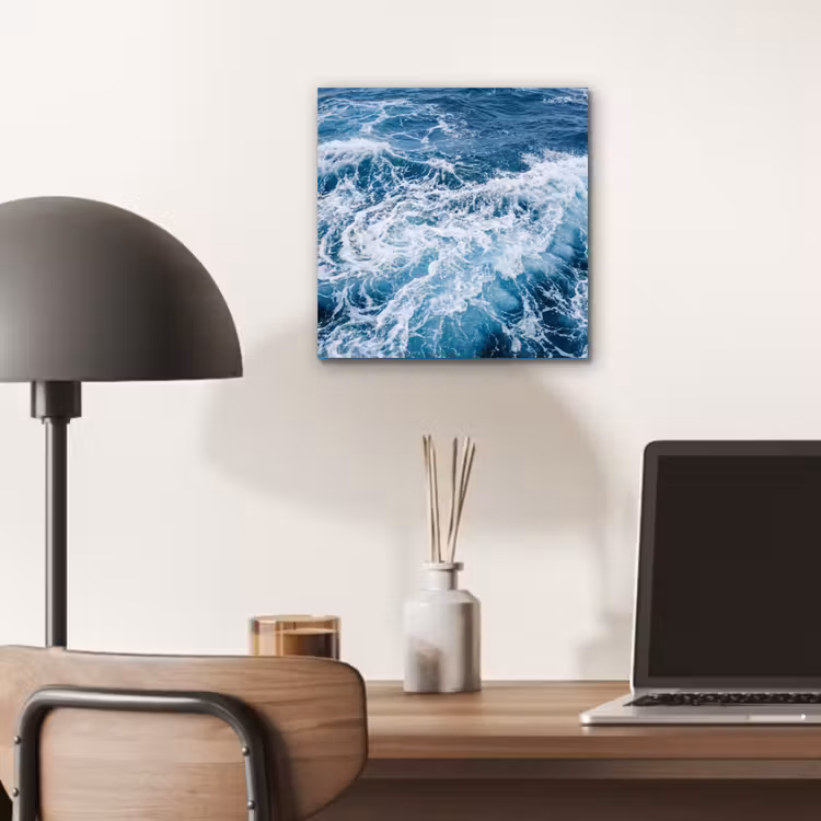 Aluminium schilderij - Golven - Oceaan - Blauw — 6