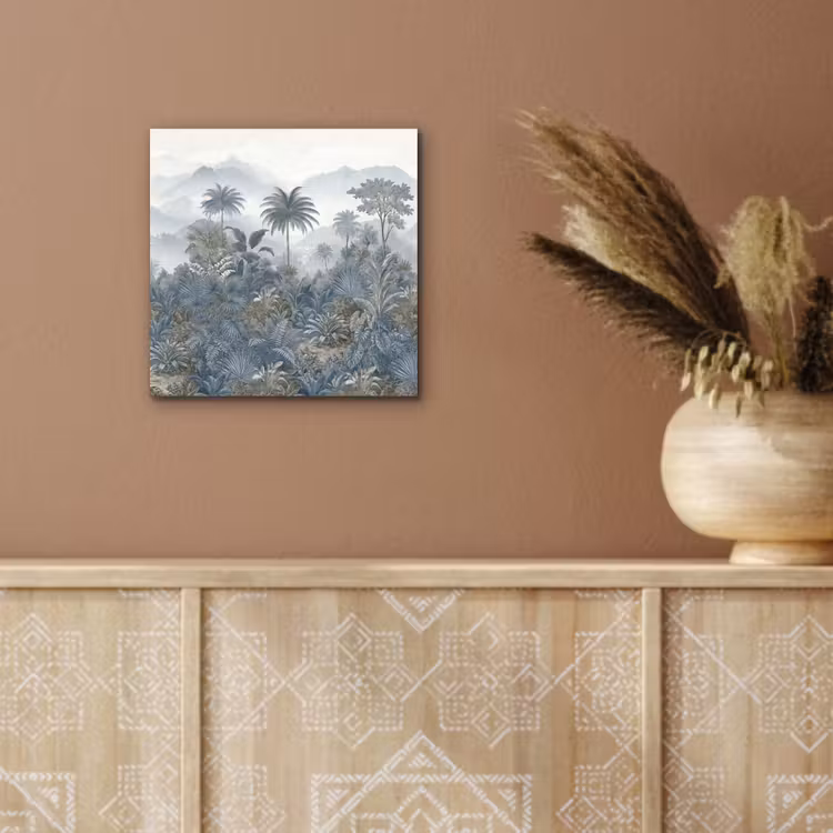 Aluminium schilderij - Jungle - Landschap - Blauw — 5