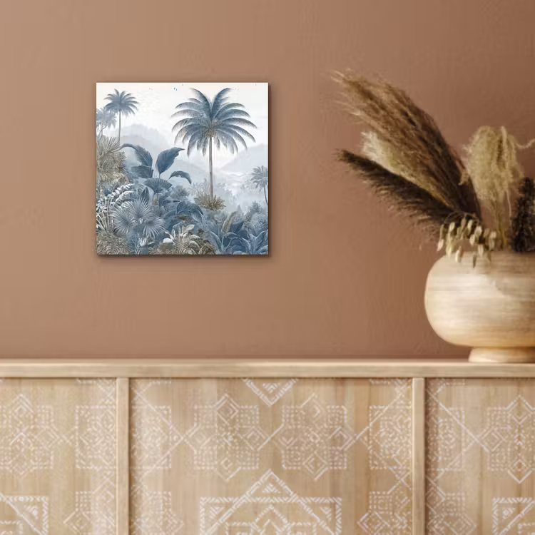 Aluminium schilderij - Jungle - Modern - Blauw - Groen — 5