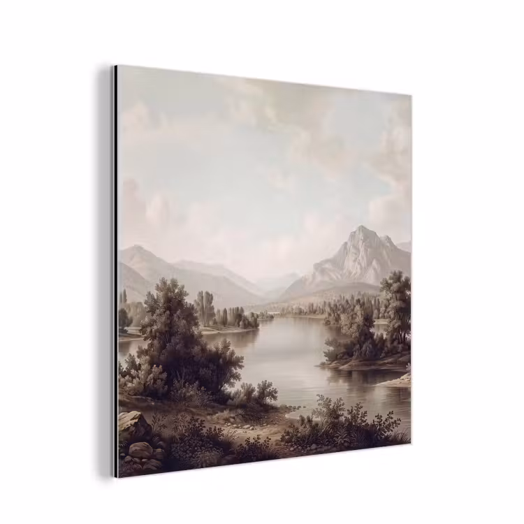 Aluminium schilderij - Klassiek - Landschap - Sereen — 1