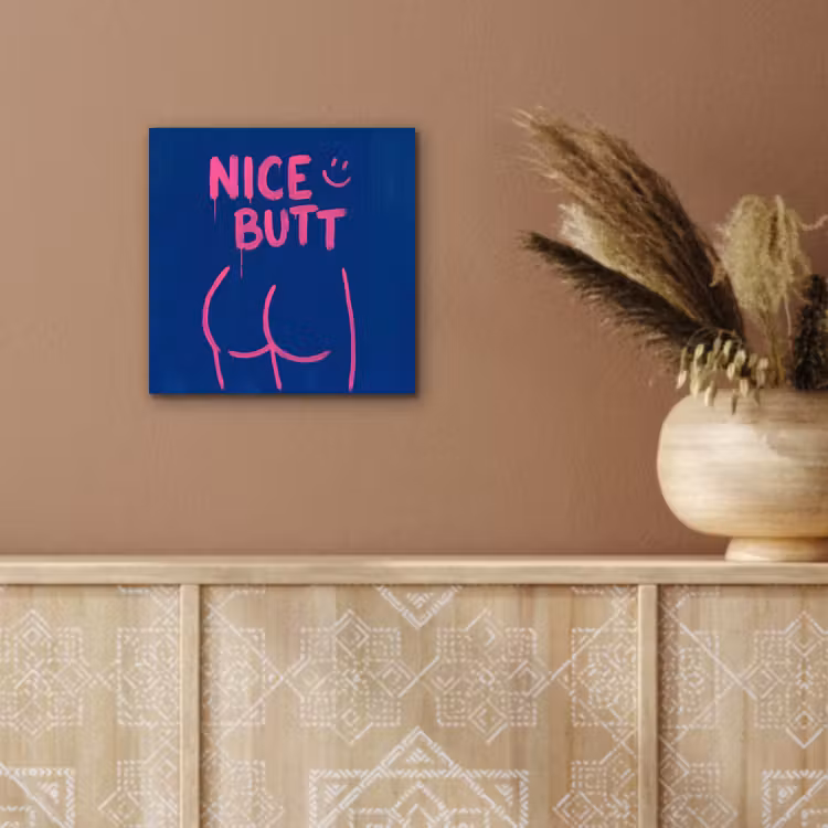 Aluminium schilderij - Brutaal - Grappig - Blauw — 5