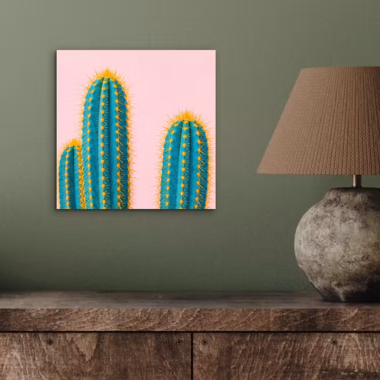 Aluminium schilderij - Cactussen - Modern - Pastel — 3