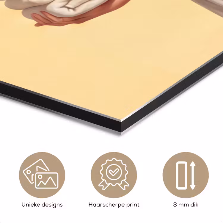 Aluminium schilderij - Handdoeken - Vrouw - Jurk - Roze — 7