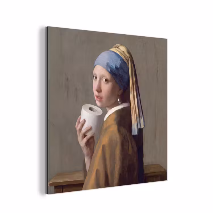 Aluminium schilderij - Klassiek - Humor - Kleurrijk — 1