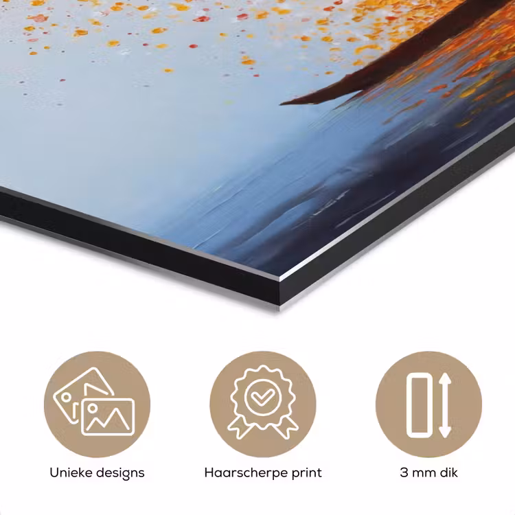 Aluminium schilderij - Wolk - Confetti - Boot - Wateroppervlakte — 7