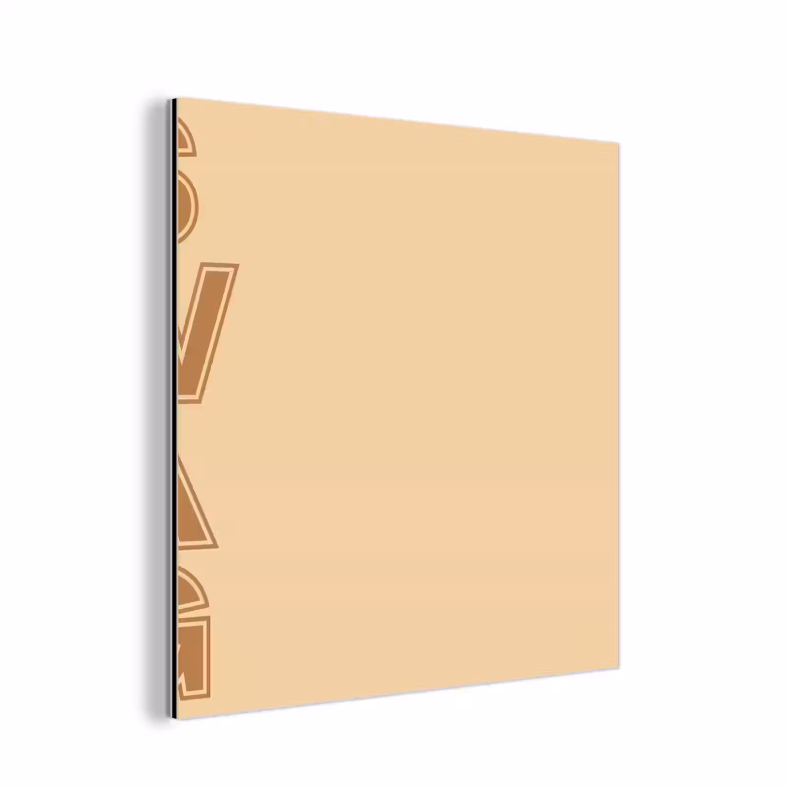 Aluminium schilderij - Swag - Bruin - Beige — 1