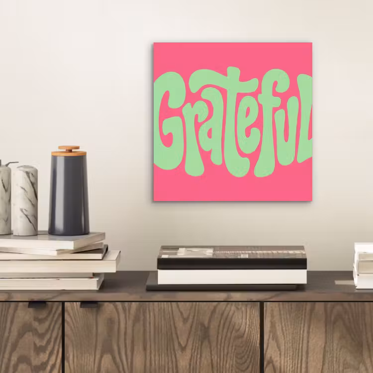 Aluminium schilderij - Grateful - Groen - Grafisch - Vloeiend — 2