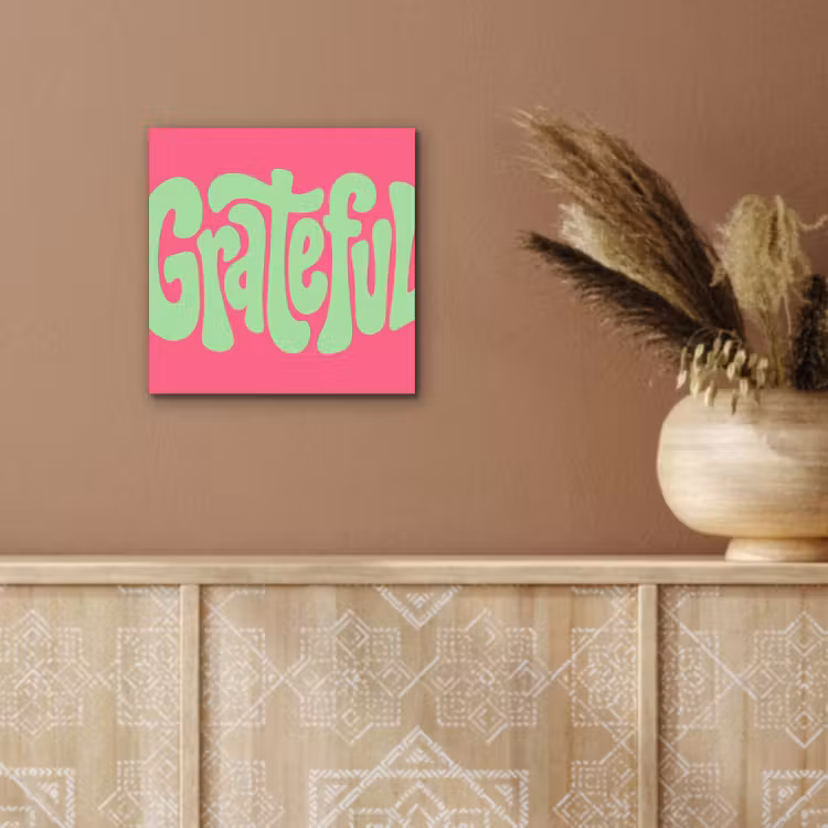 Aluminium schilderij - Grateful - Groen - Grafisch - Vloeiend — 5
