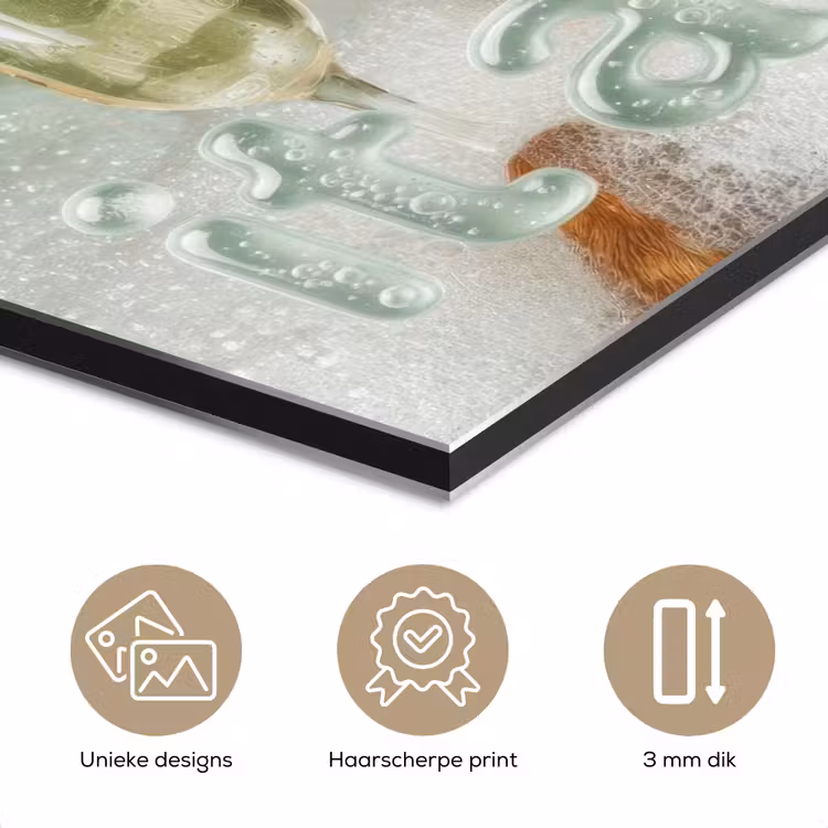 Aluminium schilderij - Soak it all in - Hond - Bad — 7