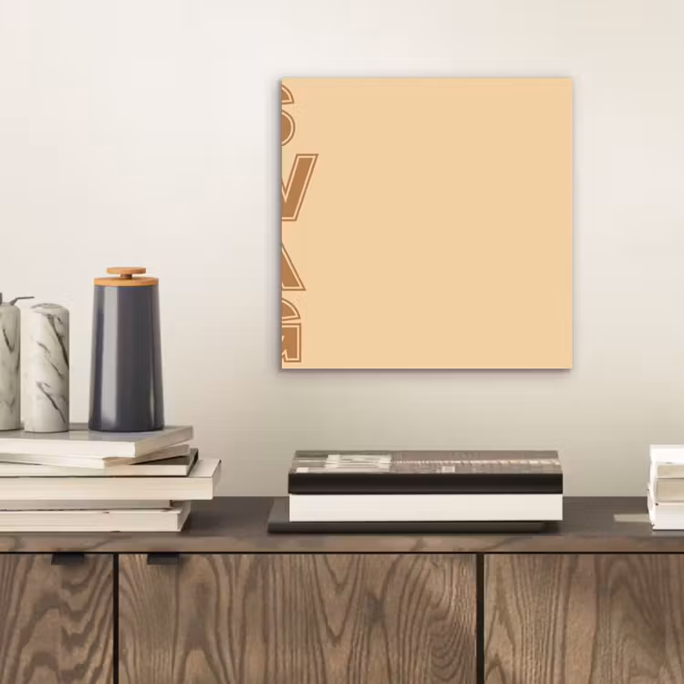 Aluminium schilderij - Swag - Bruin - Beige — 2