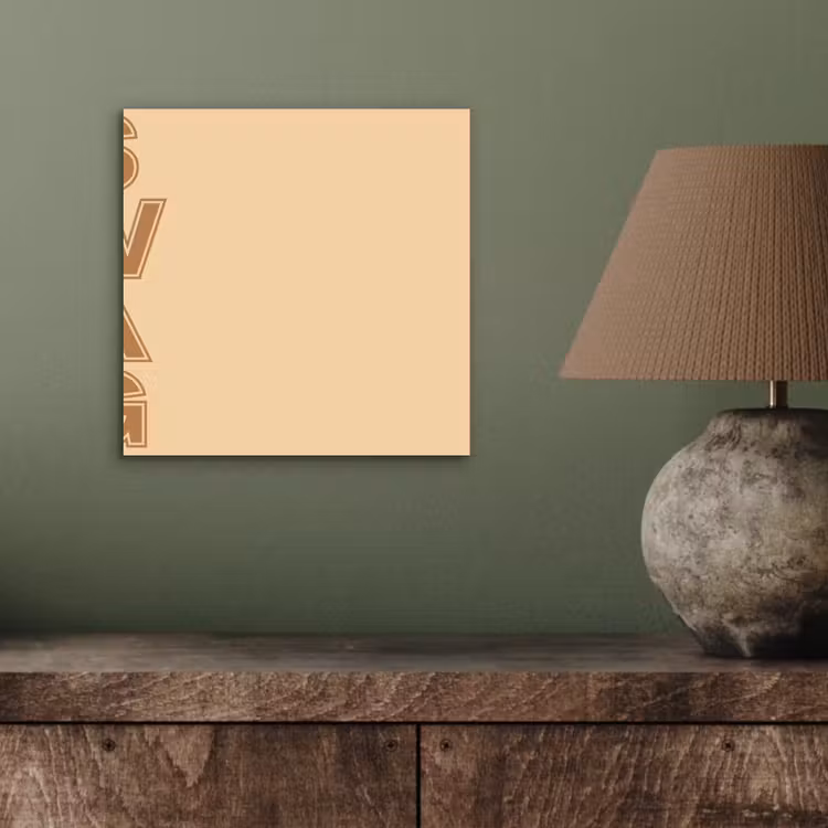 Aluminium schilderij - Swag - Bruin - Beige — 3