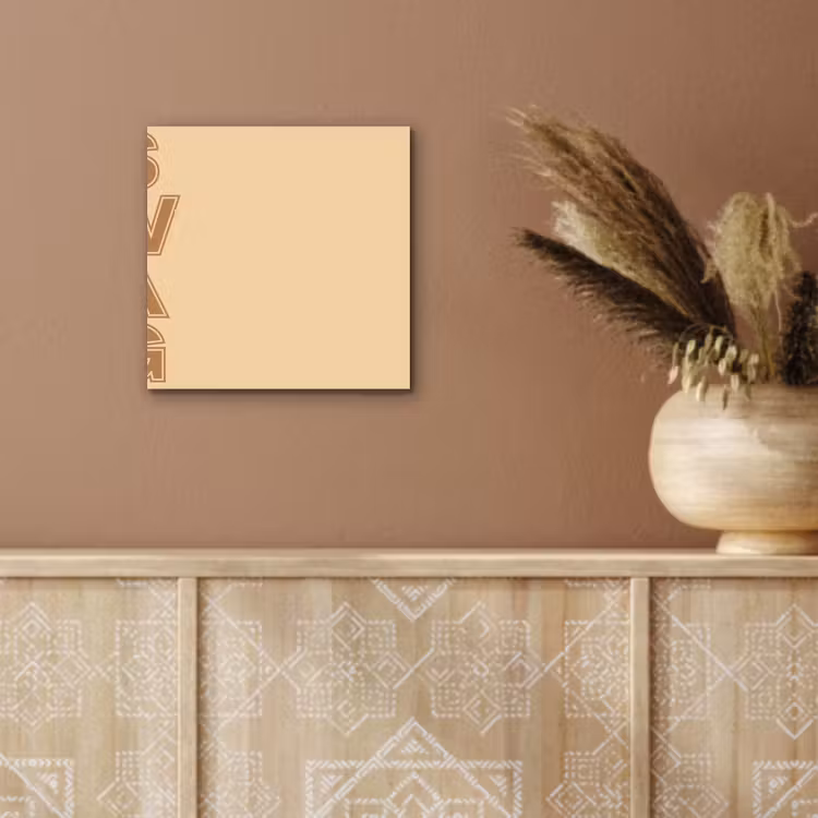 Aluminium schilderij - Swag - Bruin - Beige — 5
