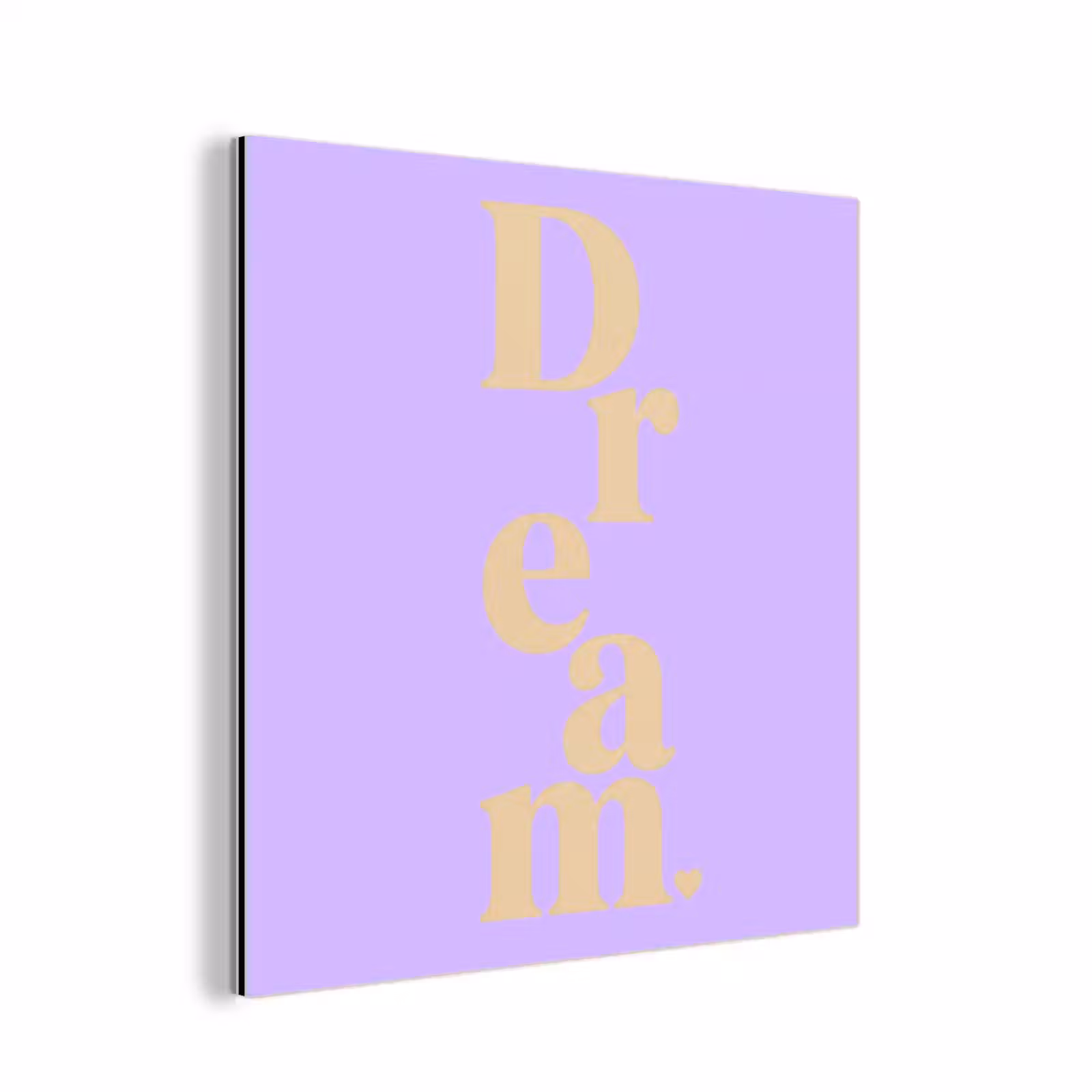 Aluminium schilderij - Dream - Paars - Typografisch — 1