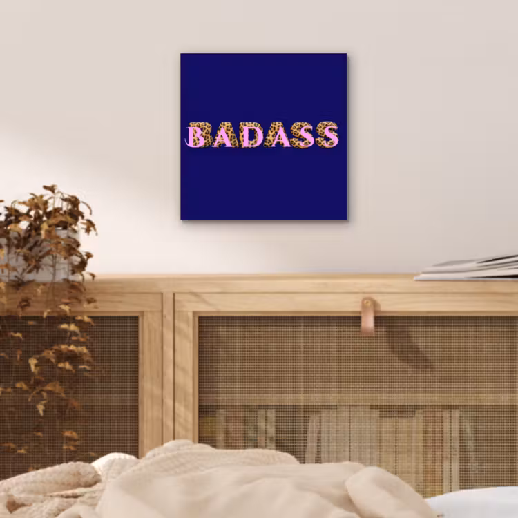 Aluminium schilderij - Badass - Panterpint - Schaduw - Roze — 4