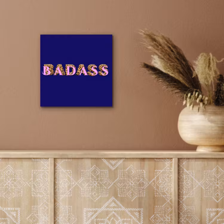 Aluminium schilderij - Badass - Panterpint - Schaduw - Roze — 5