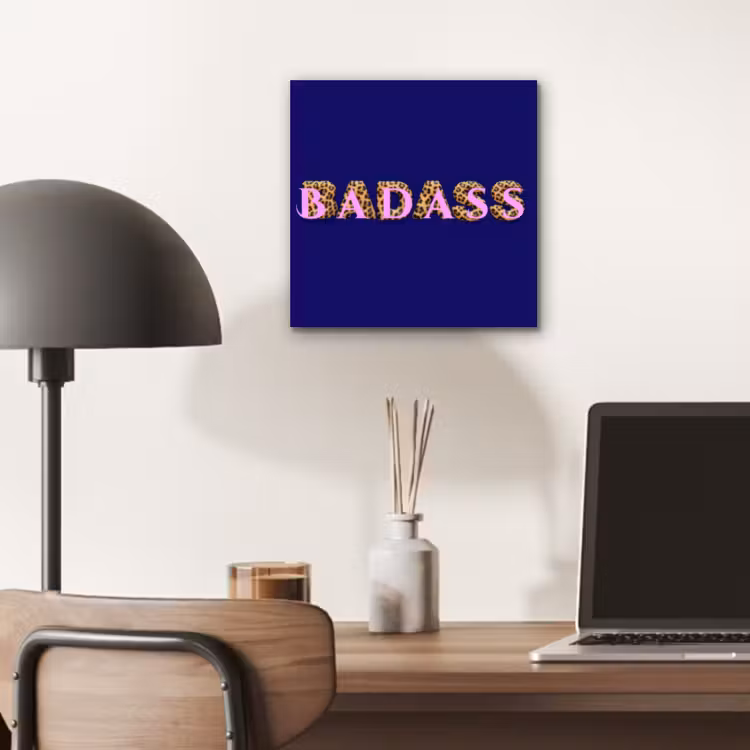 Aluminium schilderij - Badass - Panterpint - Schaduw - Roze — 6