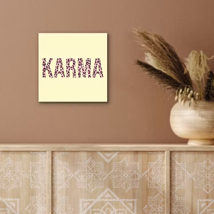 Aluminium schilderij - Karma - Luipaardprint - Geel — 5