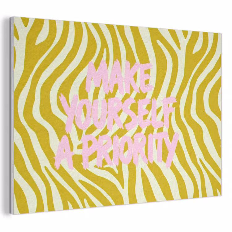 Akoestisch schilderij - Zebraprint - Priority - Roze — 1