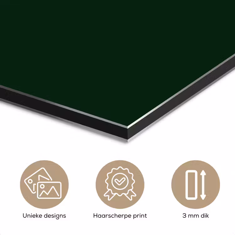 Aluminium schilderij - BLAH BLAH BLAH - Mond - Groen — 7