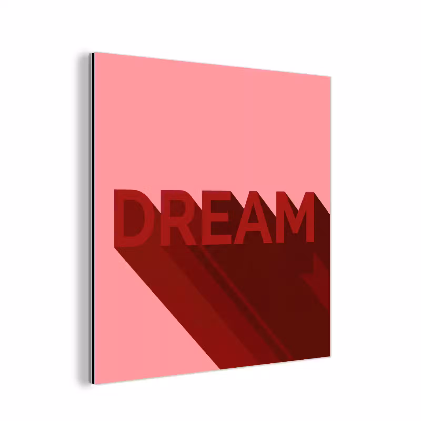 Aluminium schilderij - Dream - 3D - Rood - Roze — 1