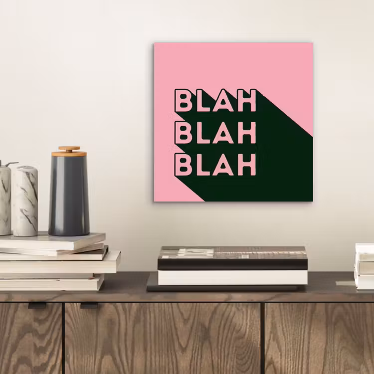 Aluminium schilderij - Tekst - Grafisch - Groen - Schaduw — 2