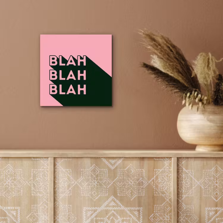 Aluminium schilderij - Tekst - Grafisch - Groen - Schaduw — 5