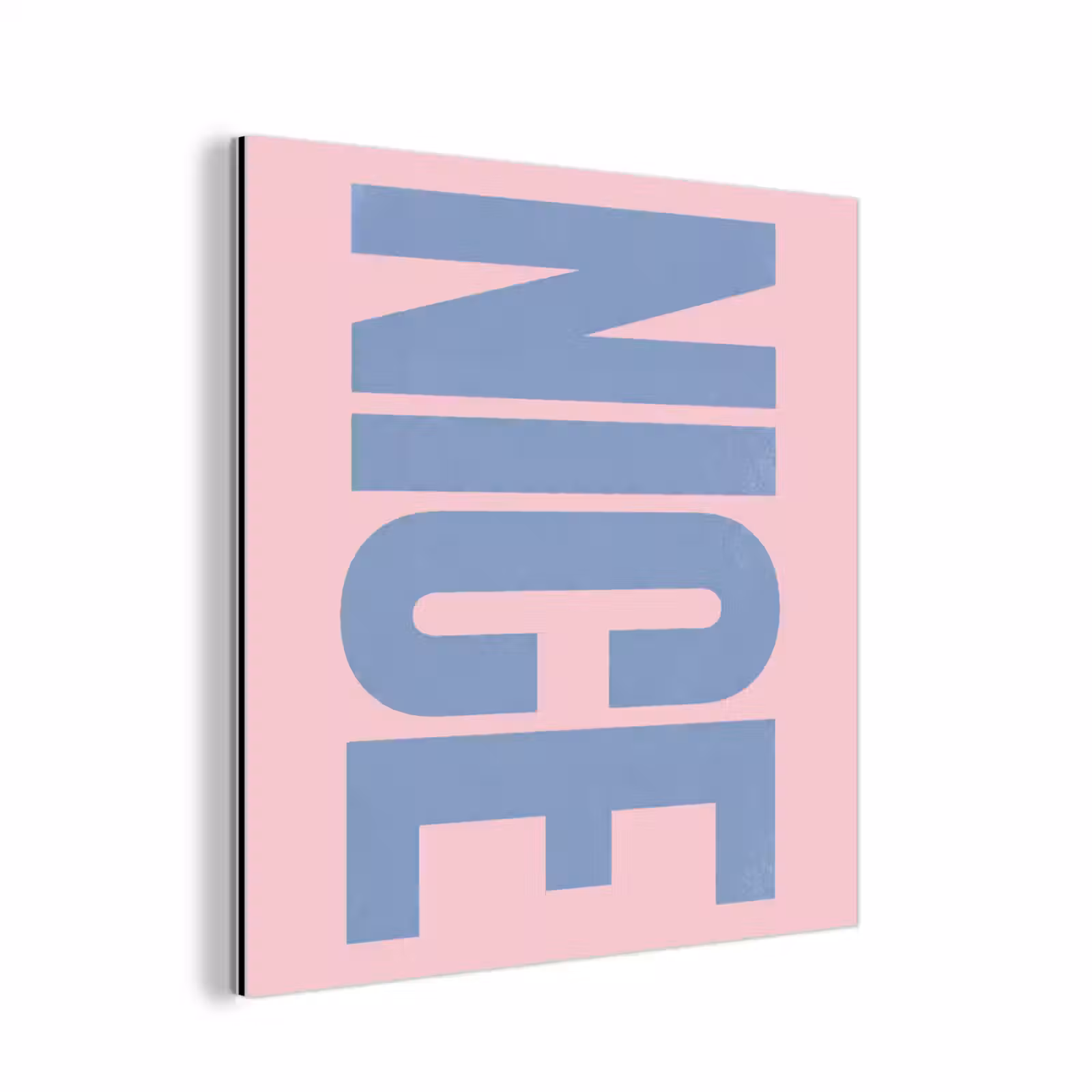 Aluminium schilderij - Nice - Paars - Roze — 1