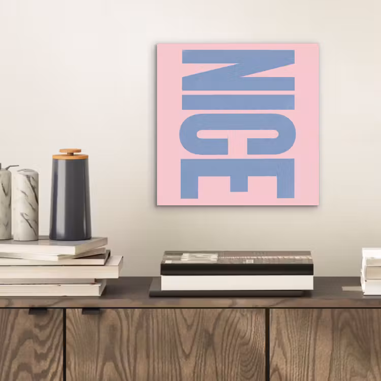 Aluminium schilderij - Nice - Paars - Roze — 2
