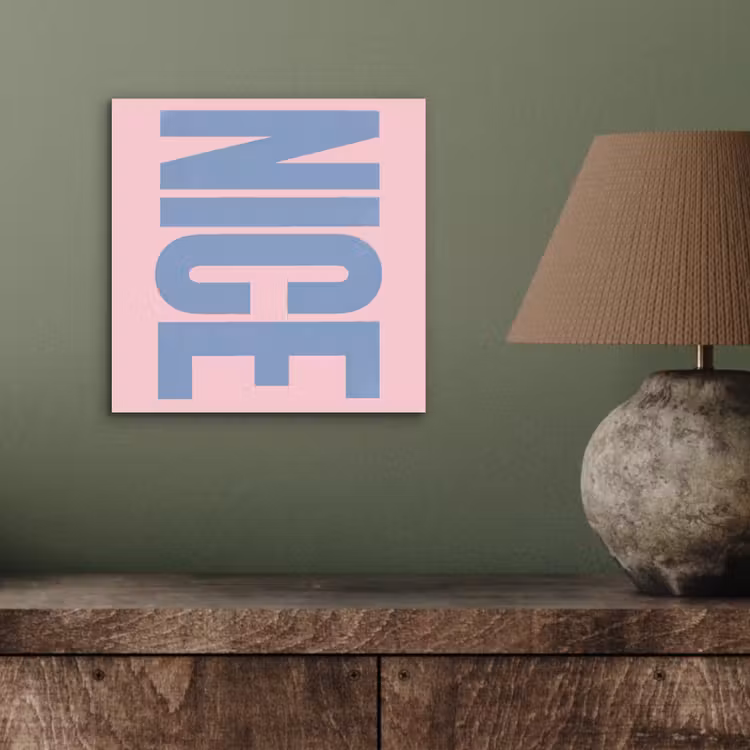 Aluminium schilderij - Nice - Paars - Roze — 3
