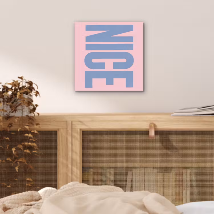Aluminium schilderij - Nice - Paars - Roze — 4