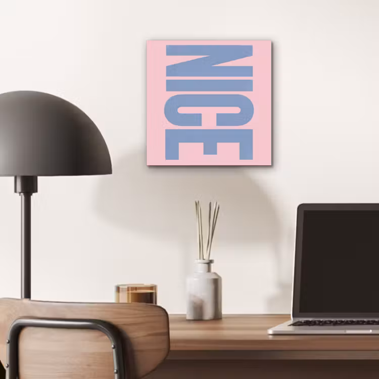 Aluminium schilderij - Nice - Paars - Roze — 6